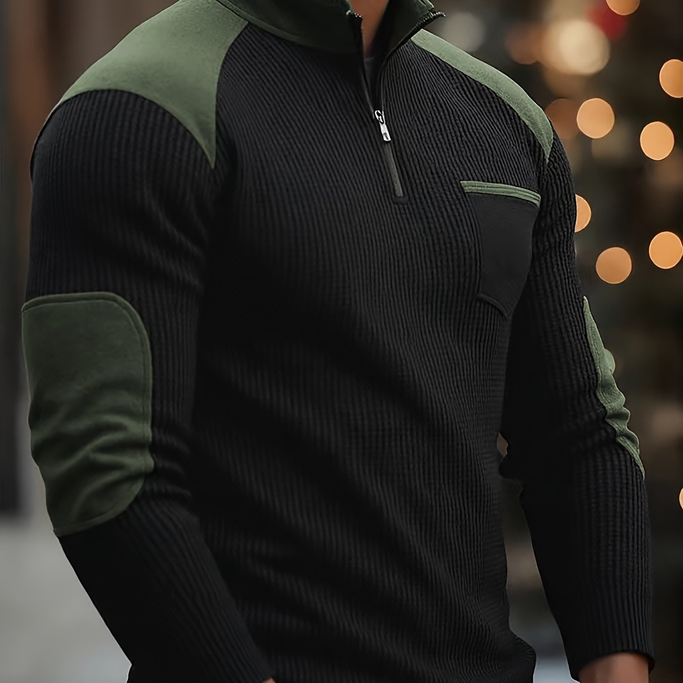 Warren | Textured Quarter-Zip Pullover