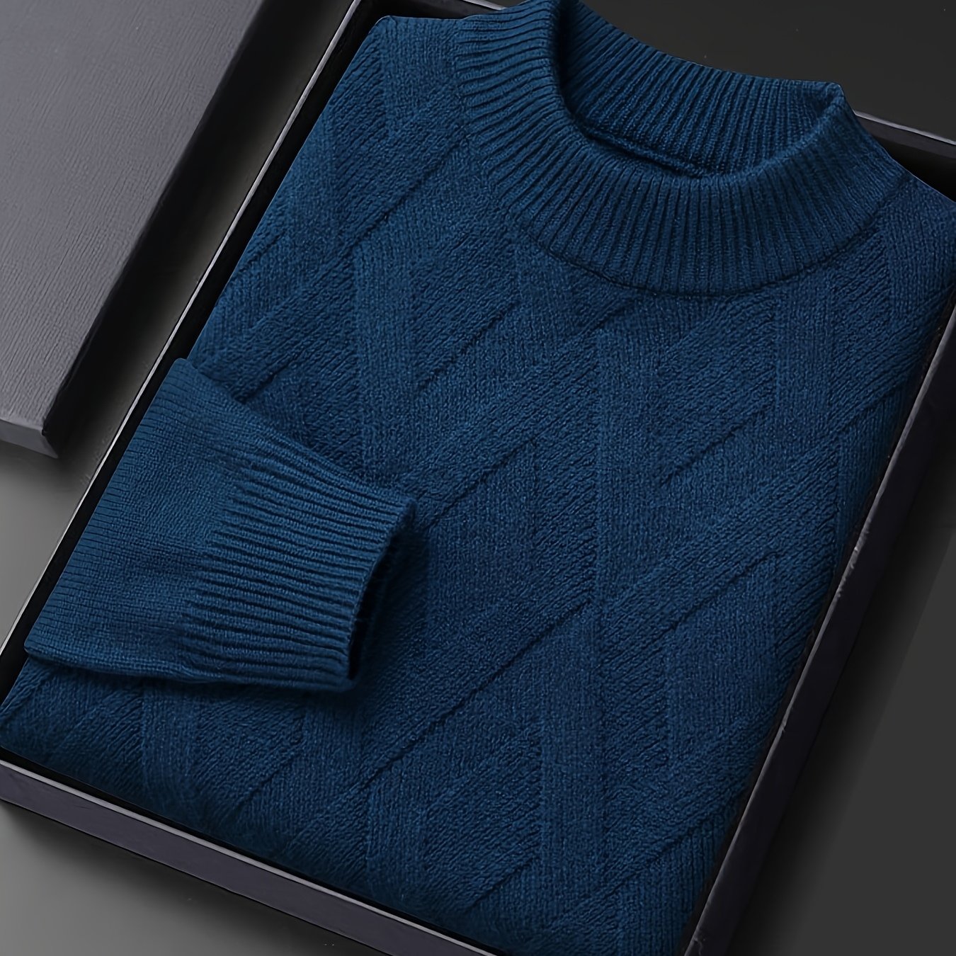 Warren | Textured Mock-Neck Jumper