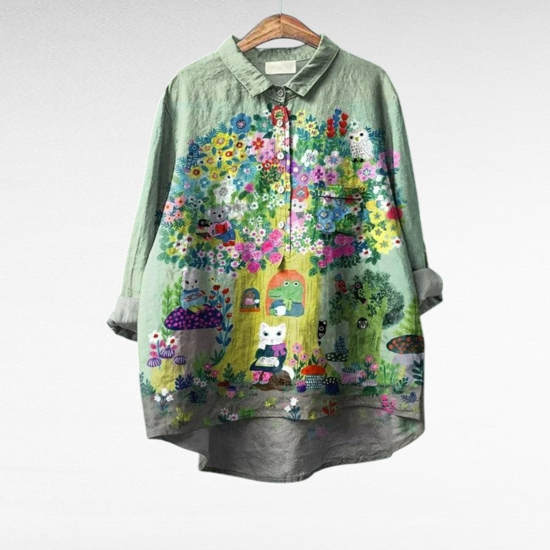 Warren | Classic Vintage-Inspired Floral Blouse