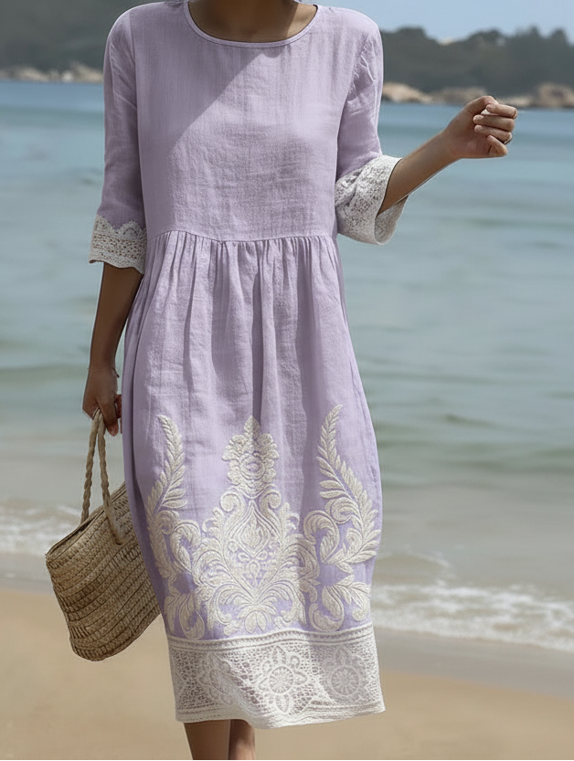 Warren | Short Sleeve Floral Dress
