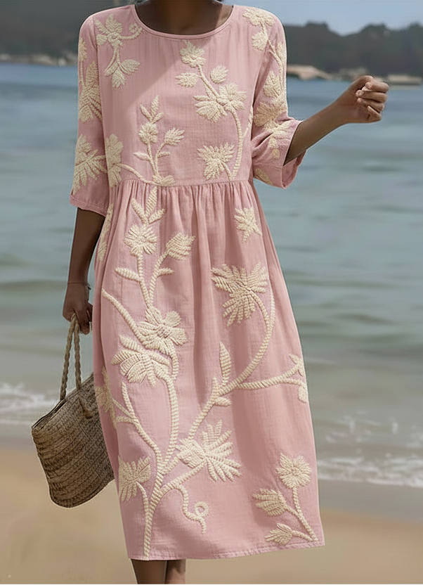 Warren | Ruffle Floral Midi Dress