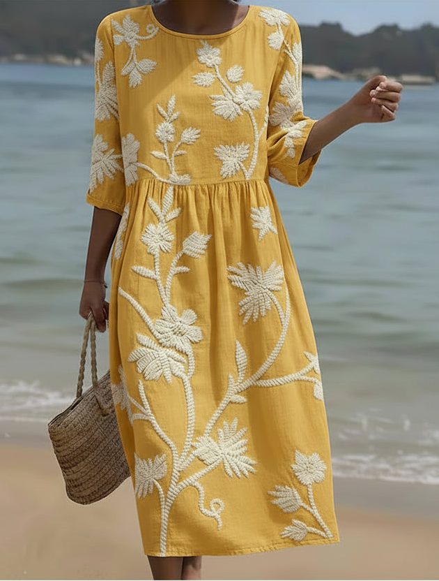 Warren | Classic Floral Midi Dress