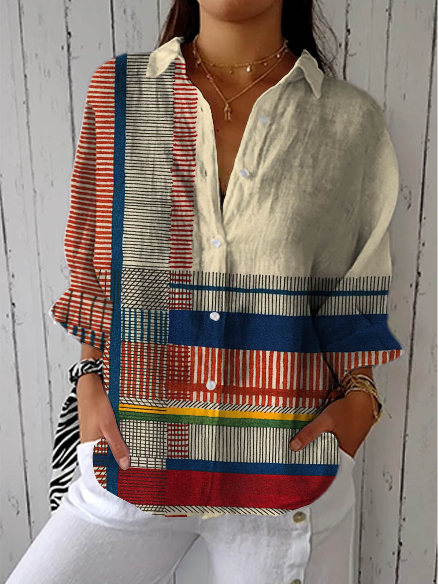 Warren | Classic Artistic Pattern Blouse