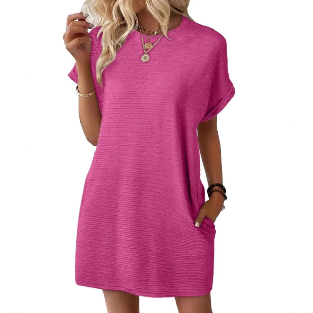 Warren | Minimalist Round Neck Summer Dress