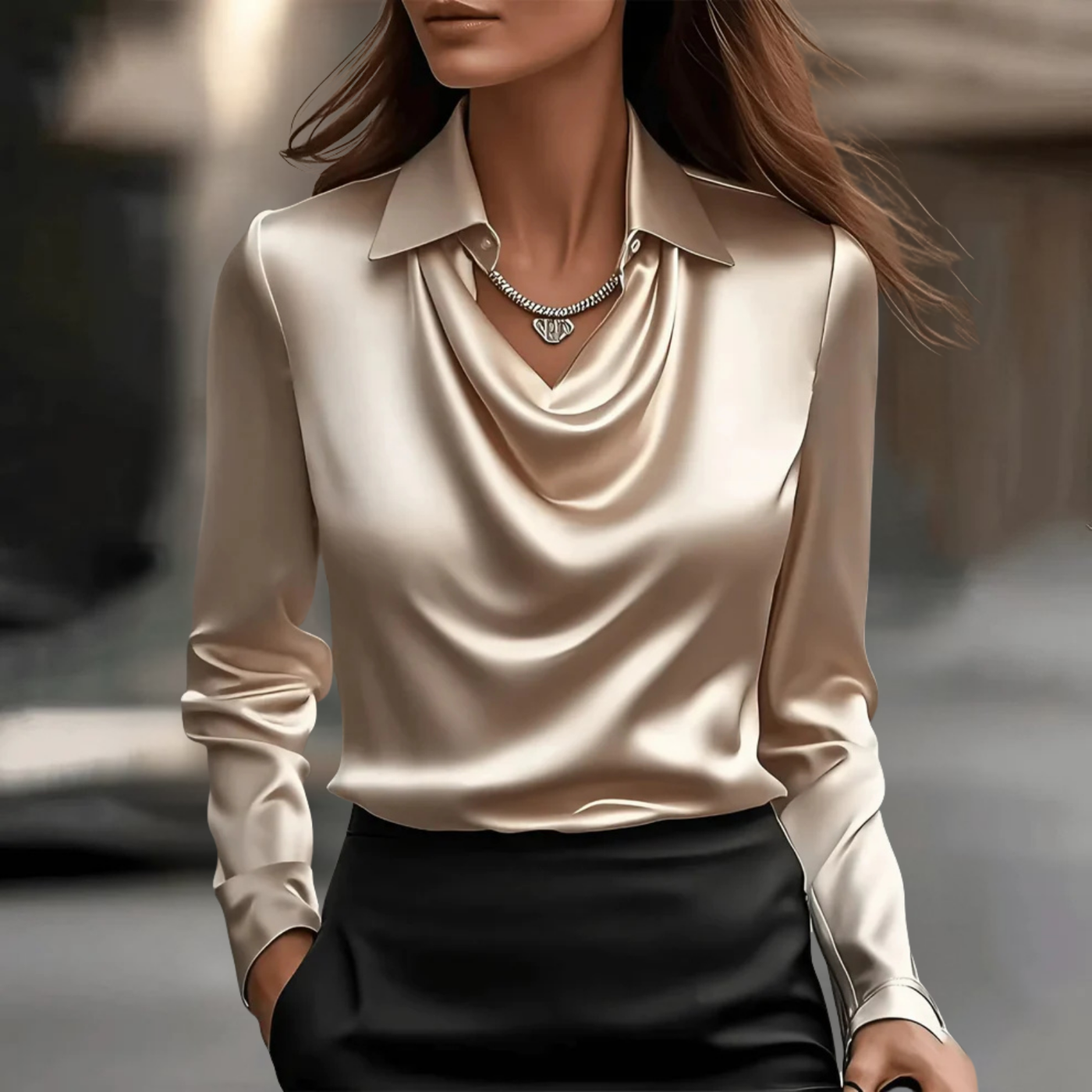 Warren | ELEGANT SATIN BLOUSE