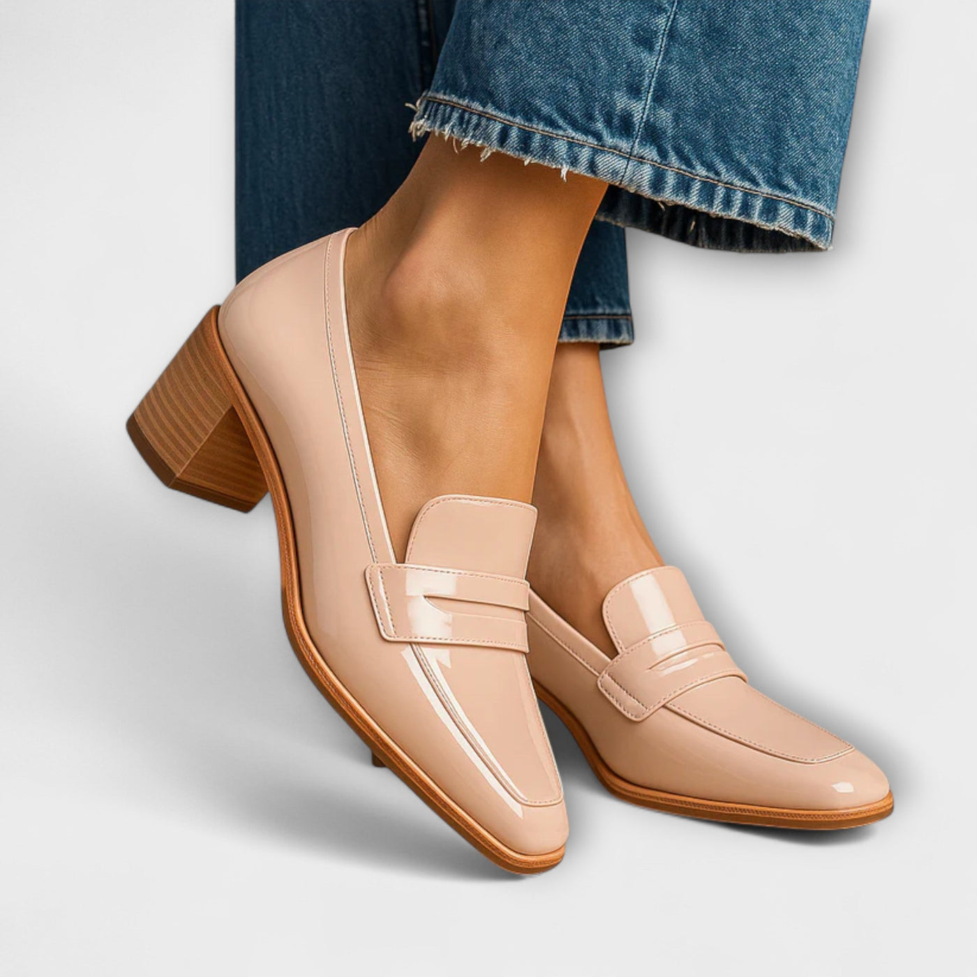 Warren | Stylish Glossy-Finish Loafers