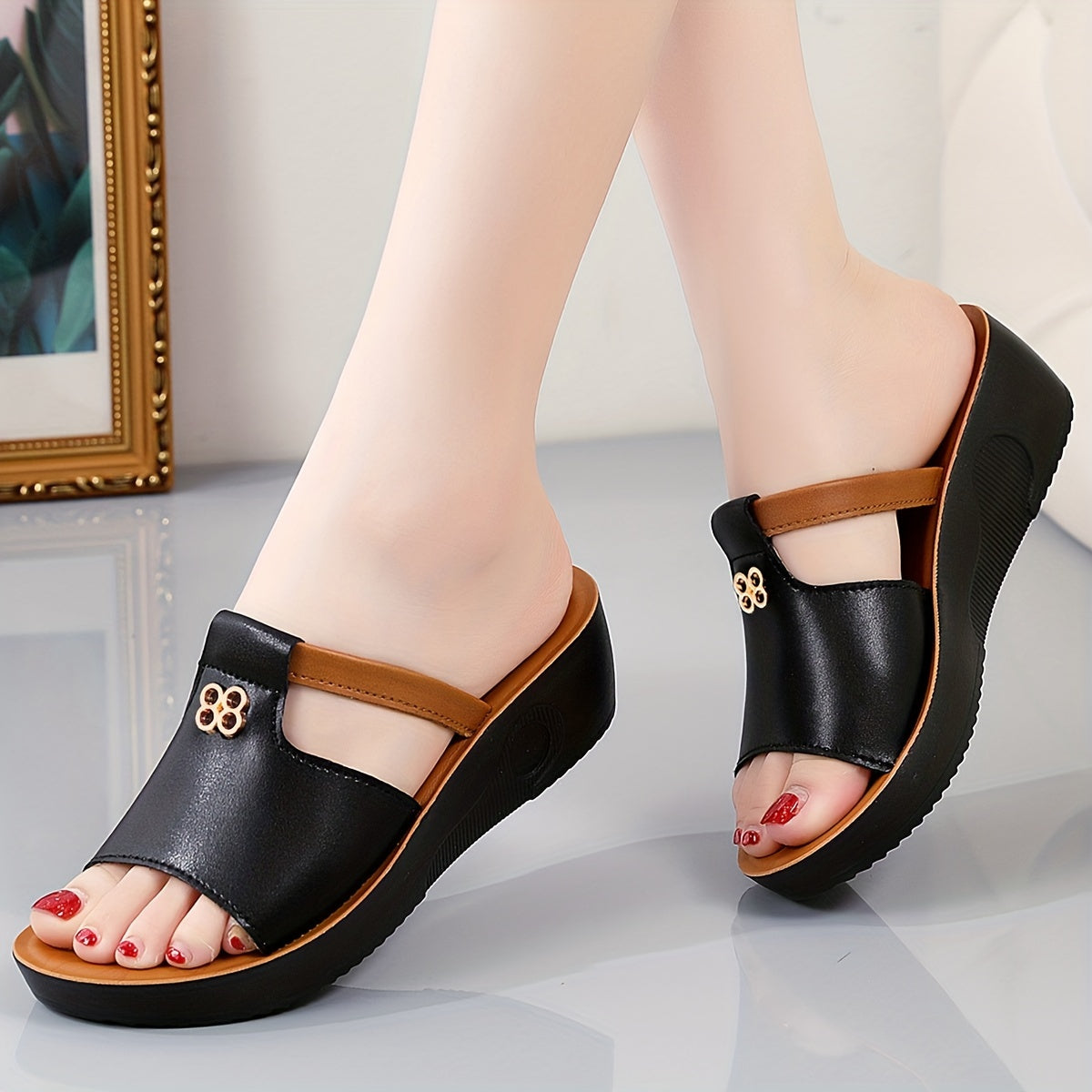 Warren | Comfort Wedge Sandals