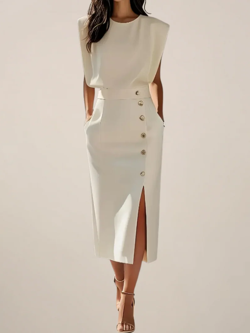 Warren | Midi Dress with Side Slit