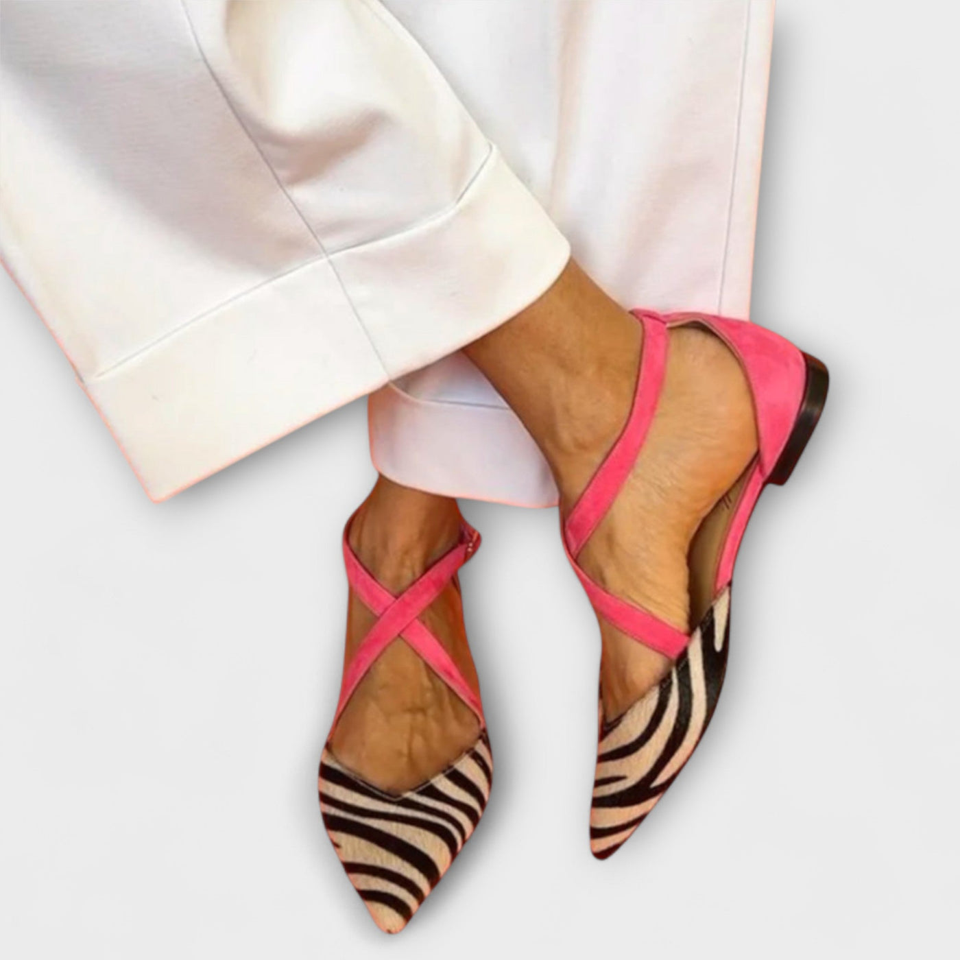 Warren | Stylish Cross Strap Loafers