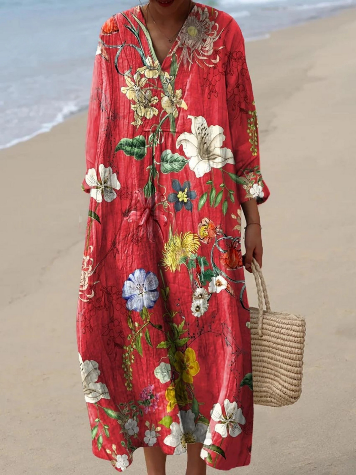 Warren | Vintage Lovely Floral Art Print Dress