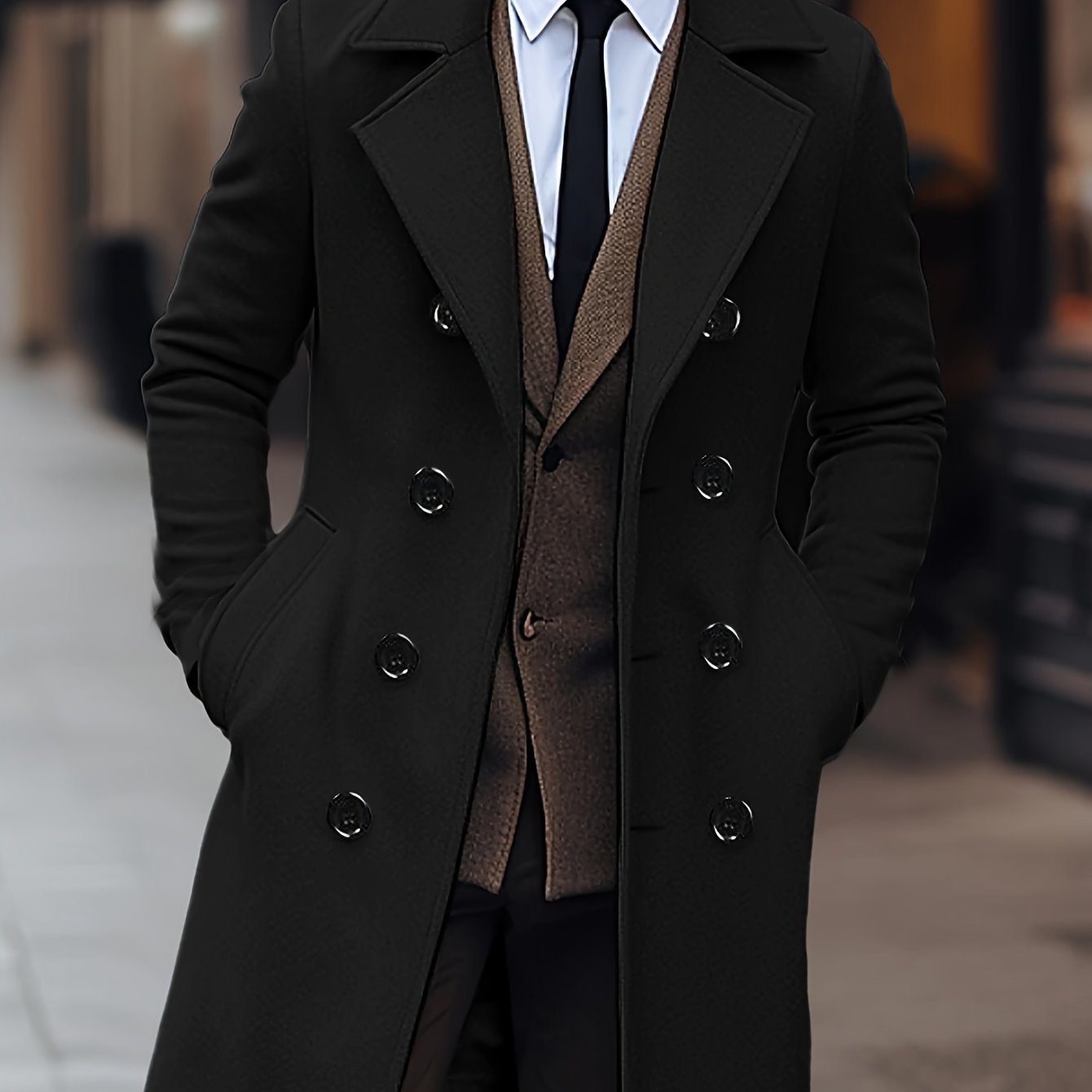 Warren | Double-Breasted Tailored Overcoat