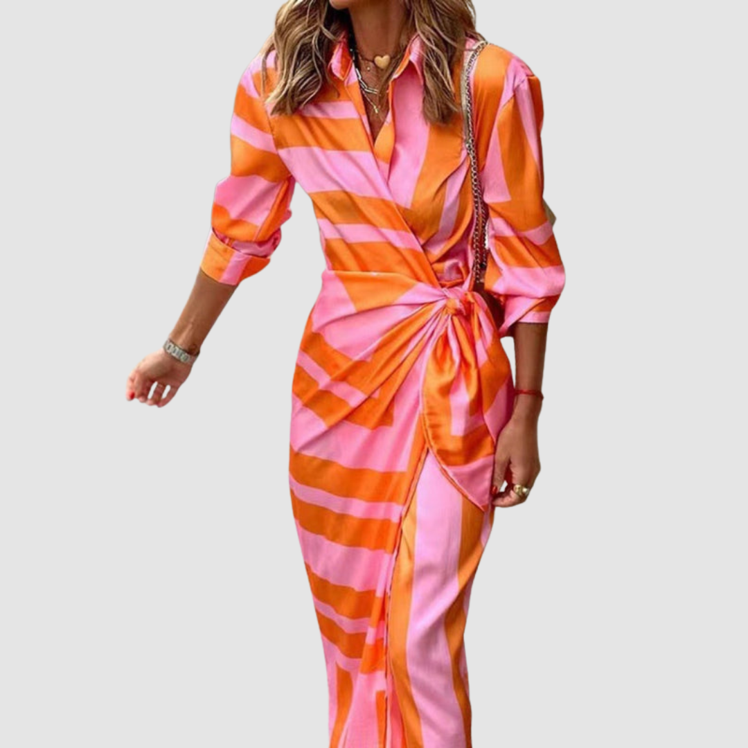 Warren | Elegant Striped Dress