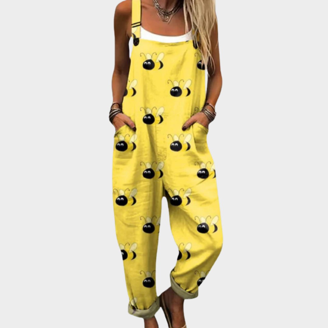 Warren | Stylish Bee Art Jumpsuit