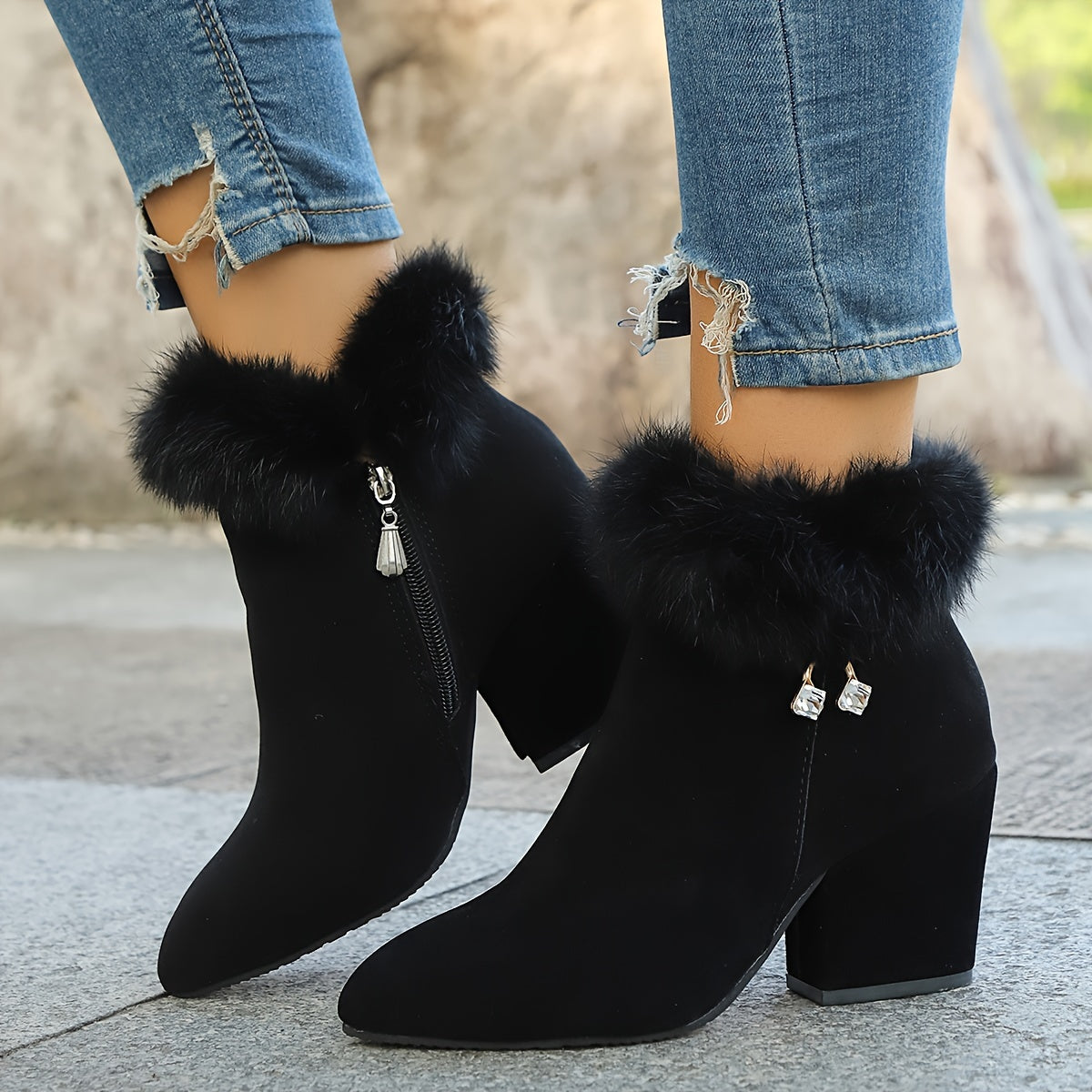 Warren | Elegant Block-Heel Ankle Boots