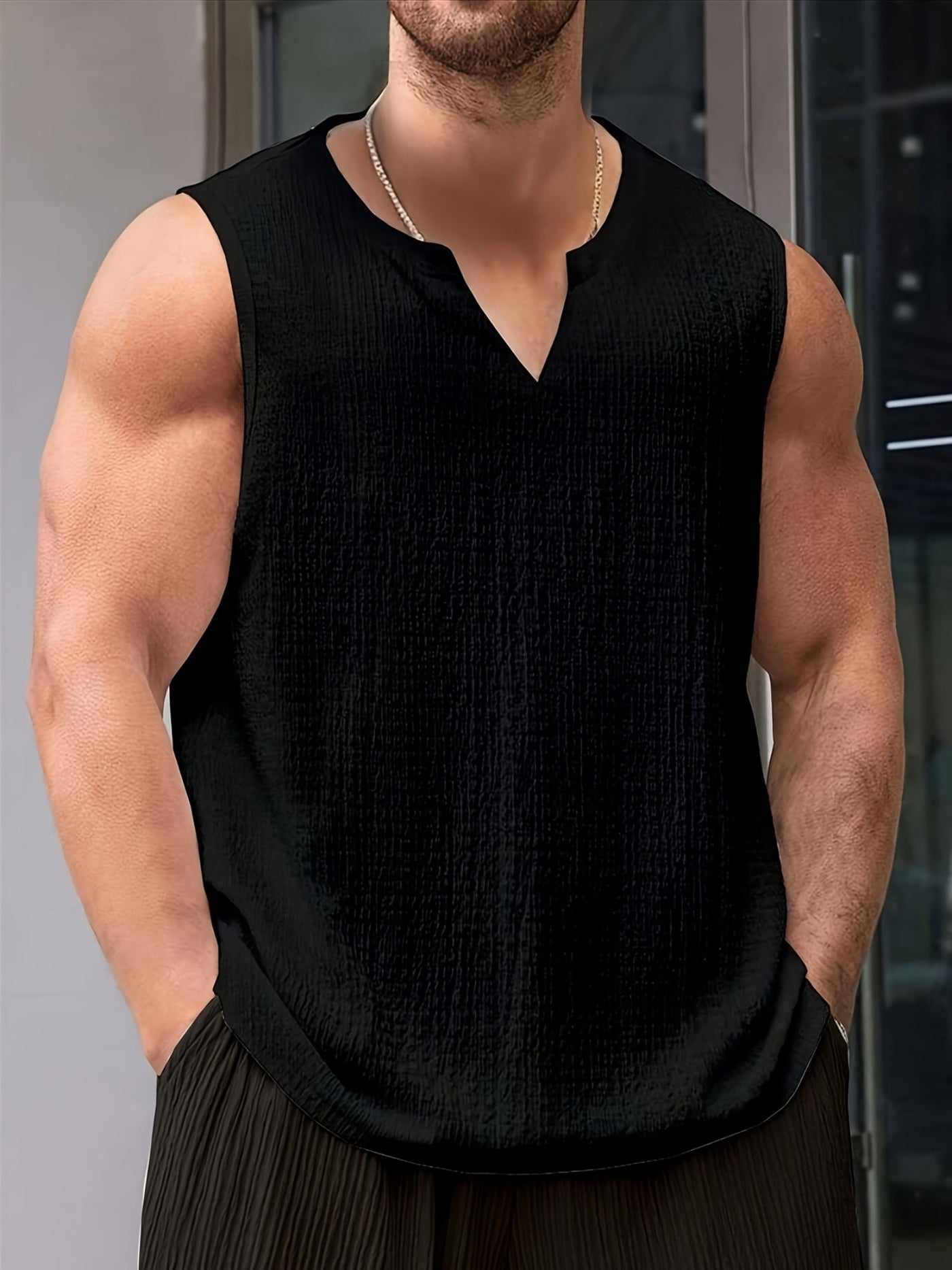 Warren | Relaxed V-Neck Tank Top