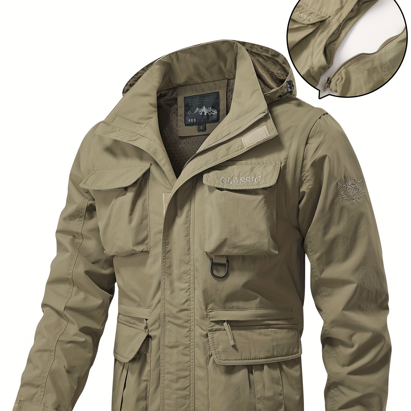 Warren | Detachable-Hood Utility Jacket