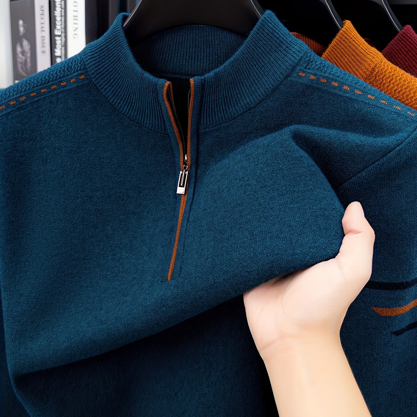 Warren | Zip-Neck Knit Sweater
