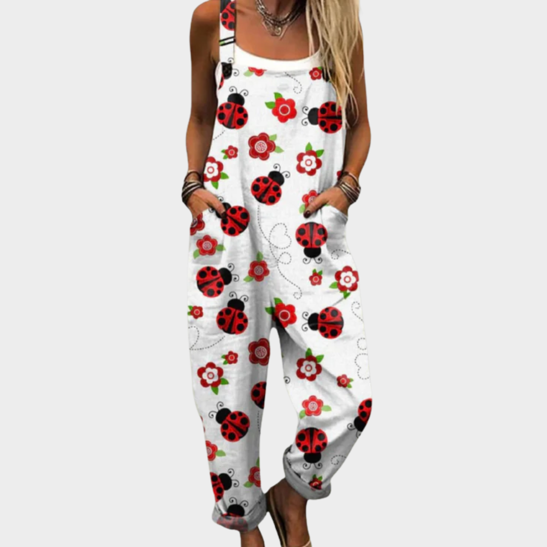 Warren | Casual Patch Art Jumpsuit
