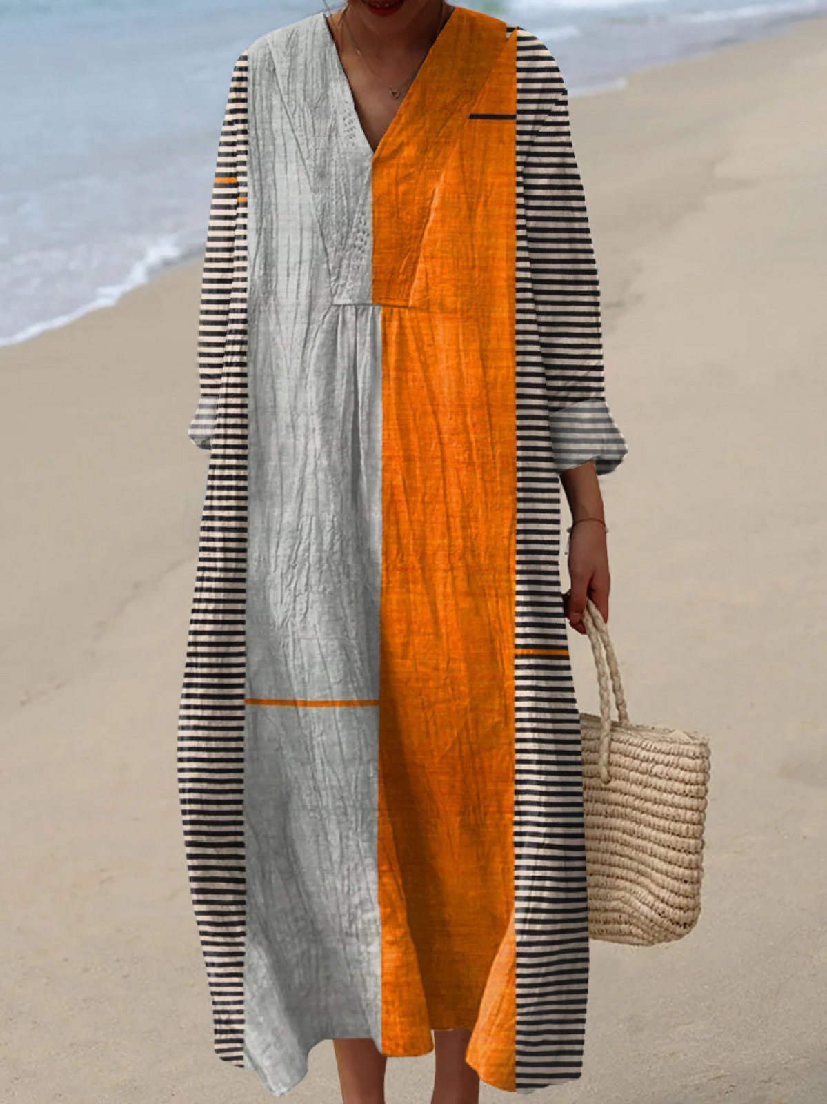 Warren | Vintage Boho Geometry Art Dress