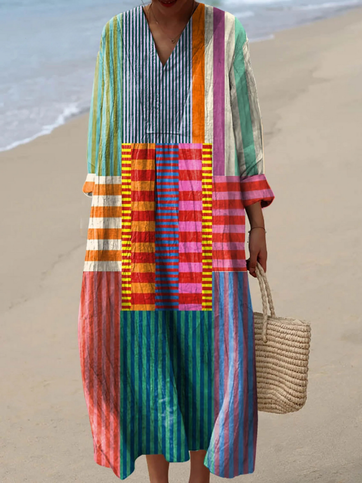 Warren | Vintage Geometric Pattern Dress
