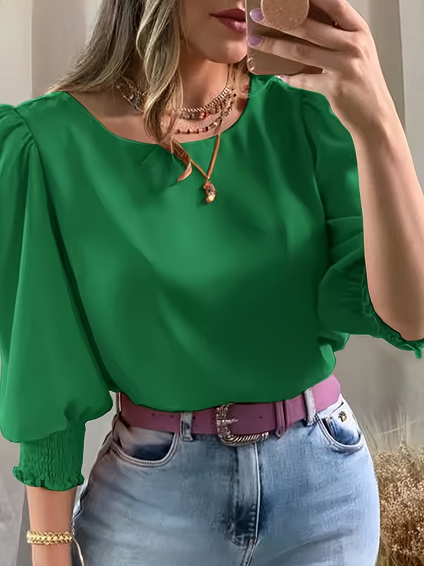 Warren | Elegant Puff-Sleeve Blouse