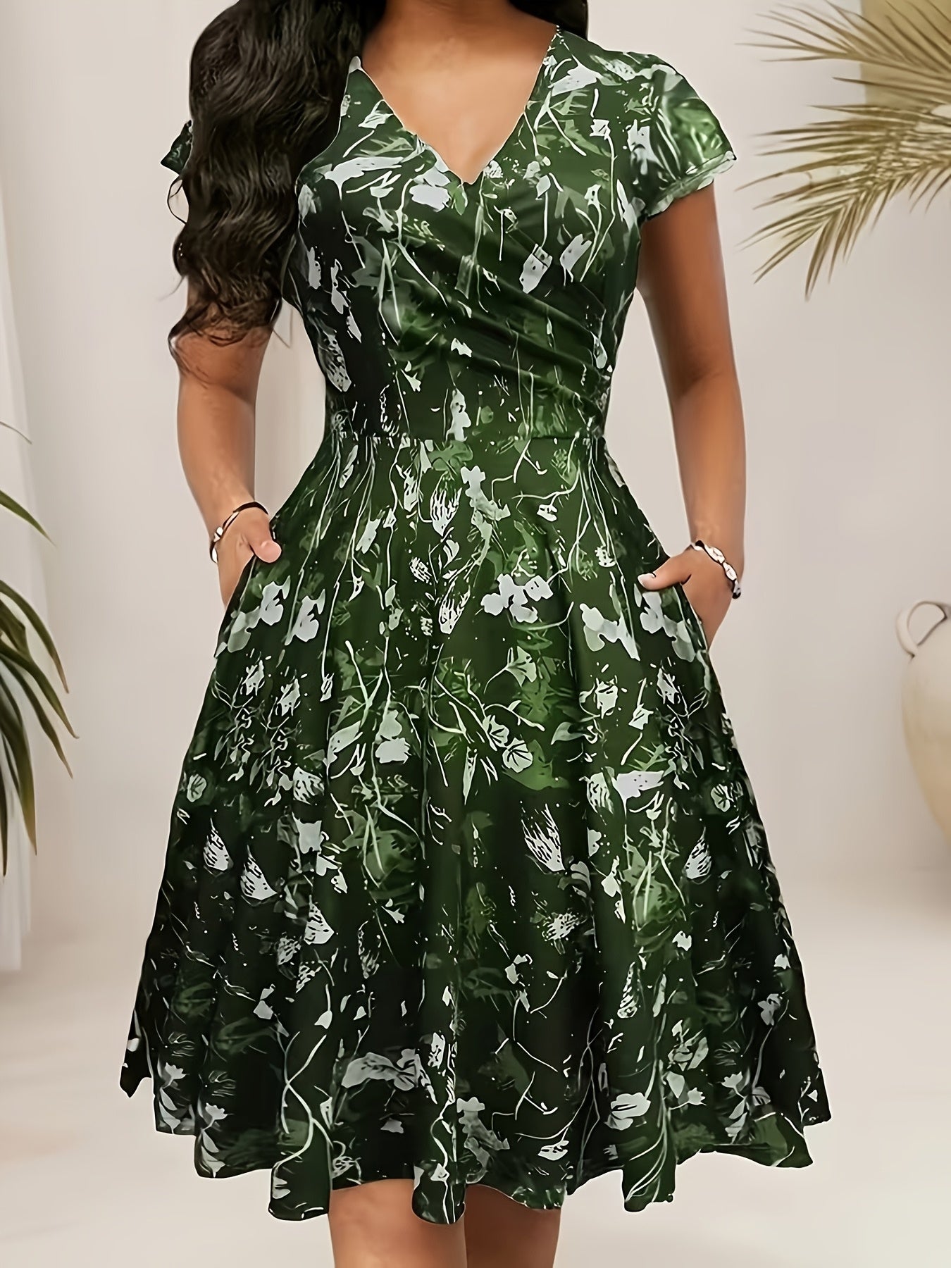 Warren | Elegant Floral Midi Dress