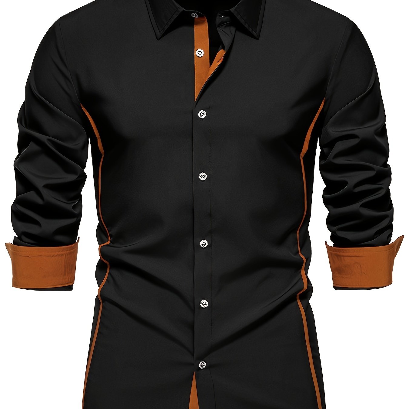 Warren | Contrast-Trim Long Sleeve Shirt
