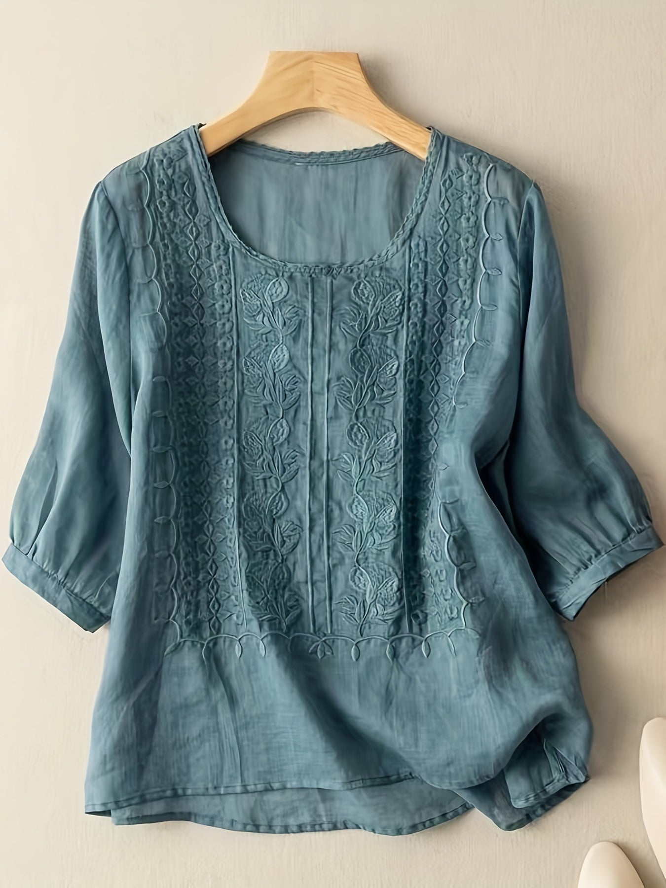 Warren | Rosetta | Embroidered Relaxed Blouse
