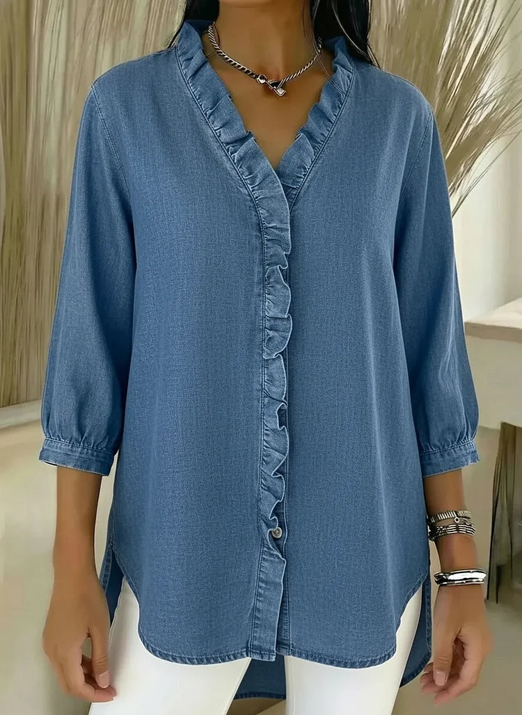Warren | Stylish Ruffle Mid Sleeve Blouse
