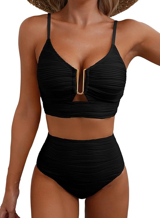Warren | Elegant High-Waisted Bikini Set