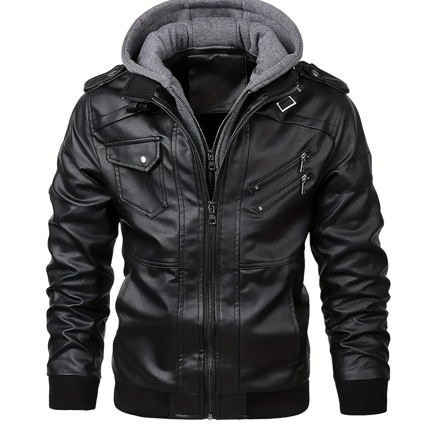 Warren | Hooded Moto Jacket