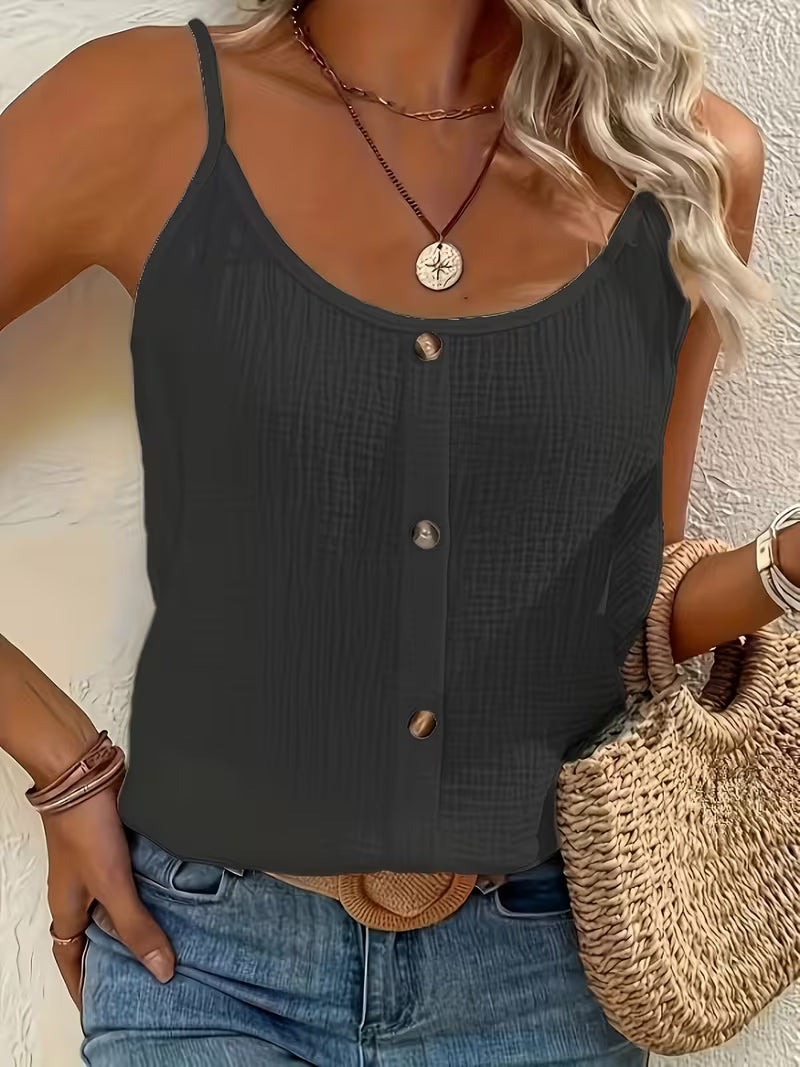 Warren | Strap Button-Front Chic Blouse