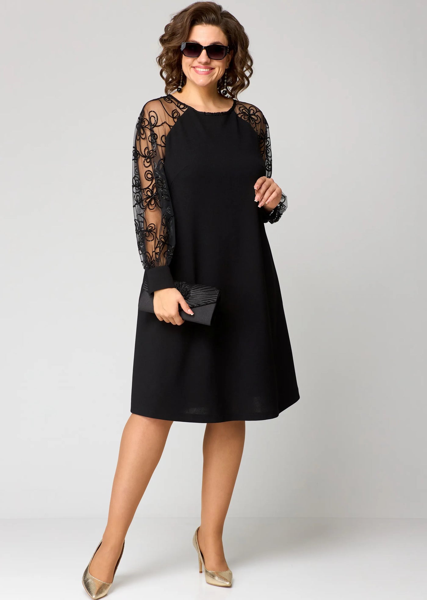 Warren | Elegant Floral Sleeve Lace Dress