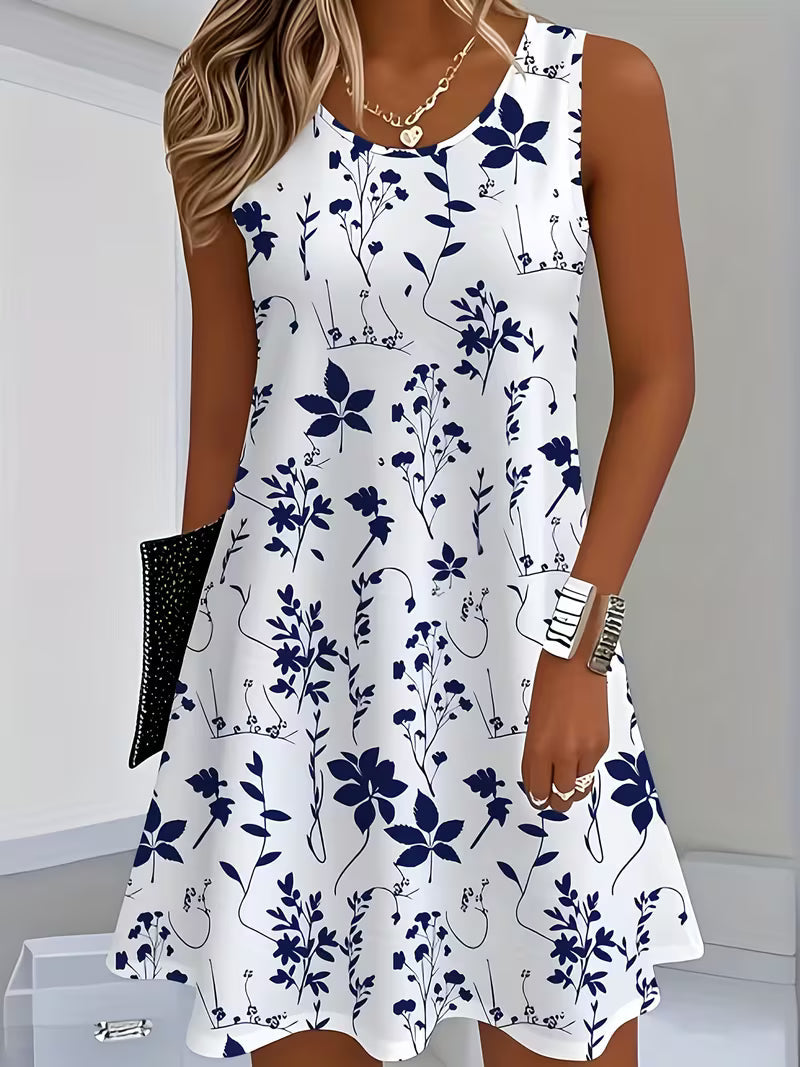 Warren | Stylish Floral Sleeveless Mini Dress