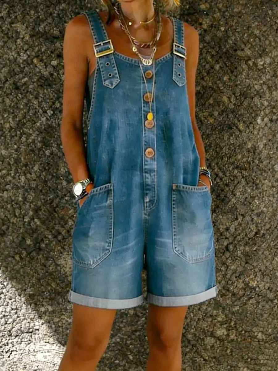 Warren | Relaxed Buckle-Strap Playsuit
