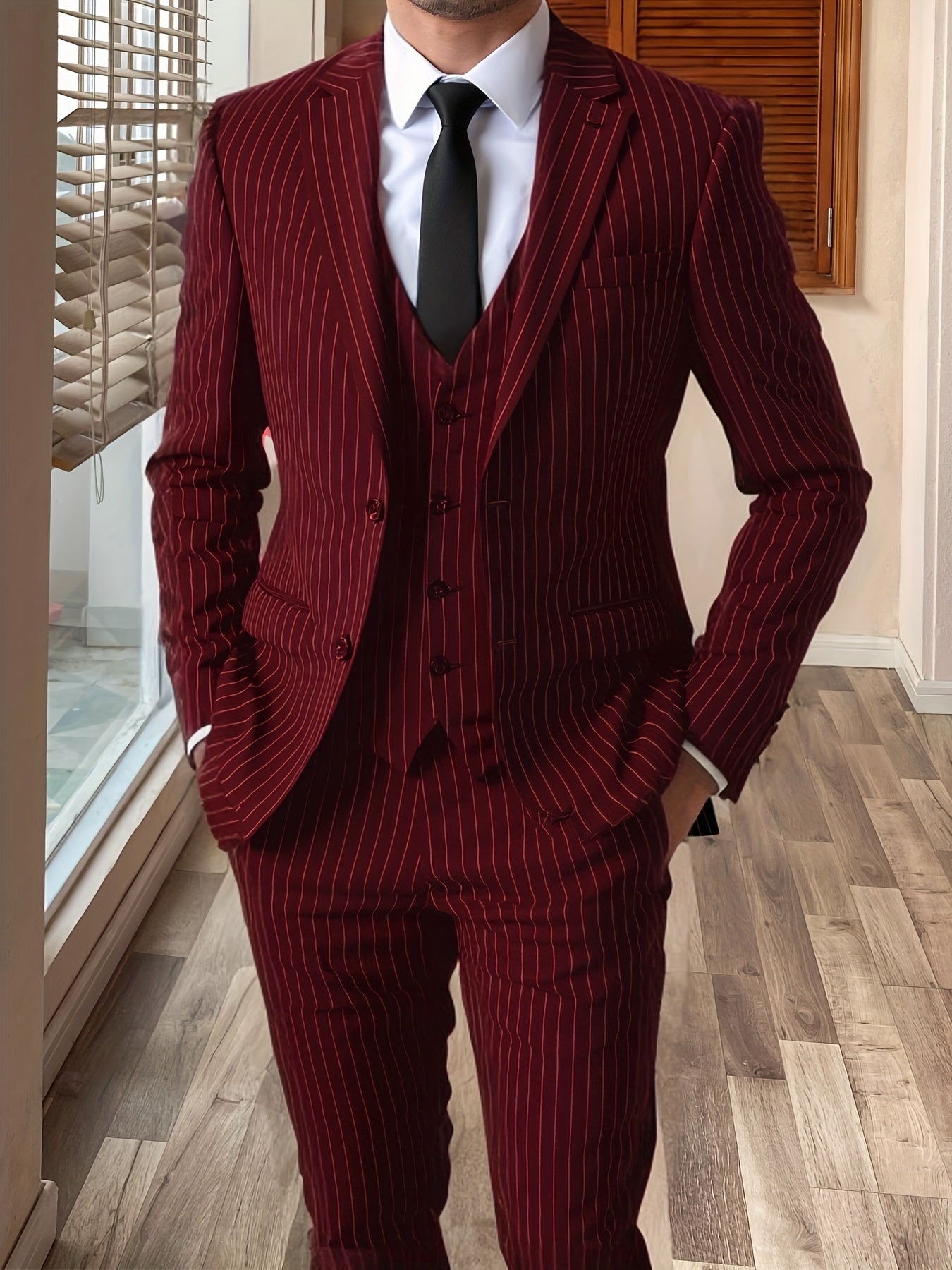 Warren | Pinstripe Three-Piece Suit