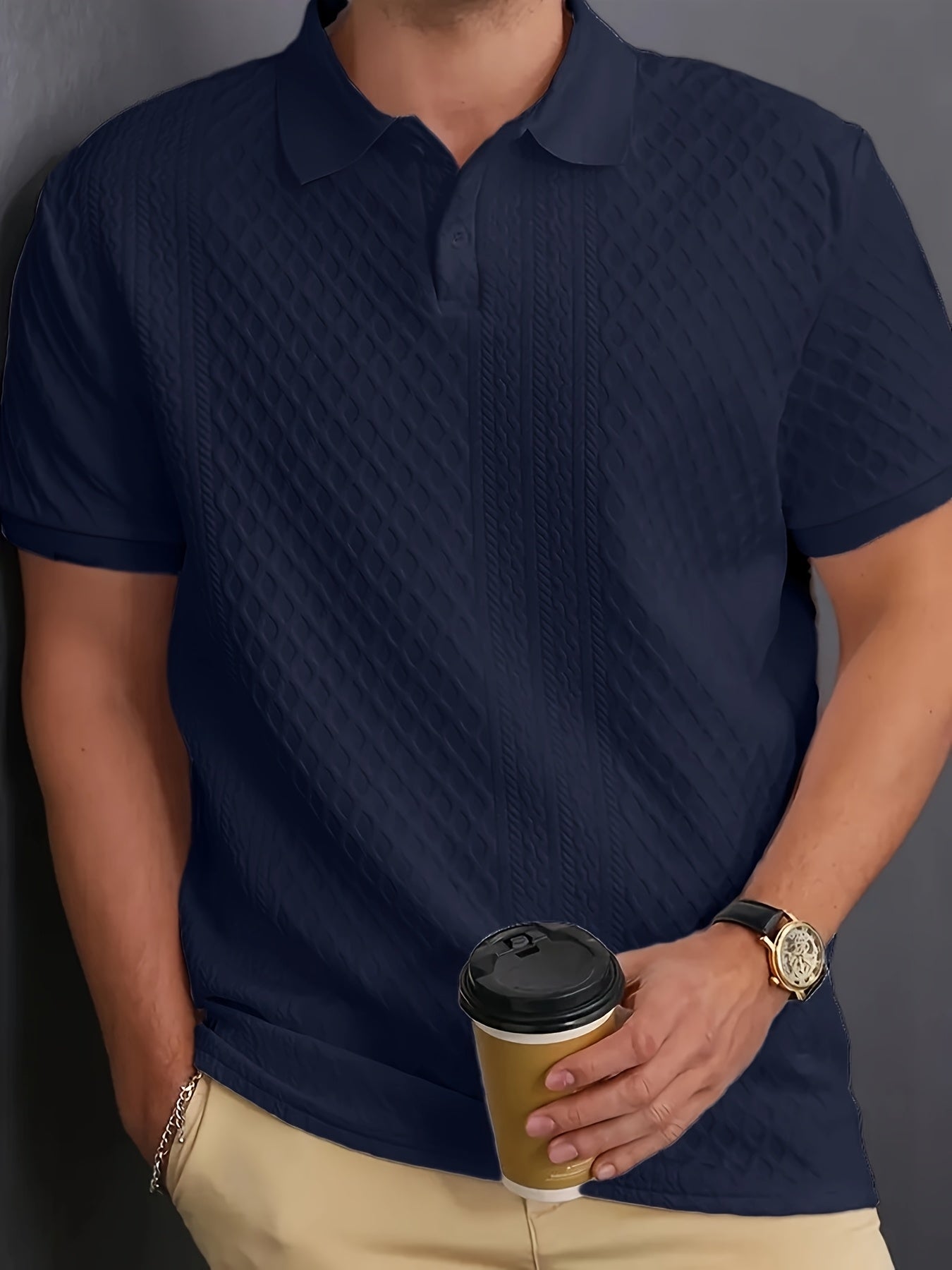 Warren | Textured Business Polo Shirt