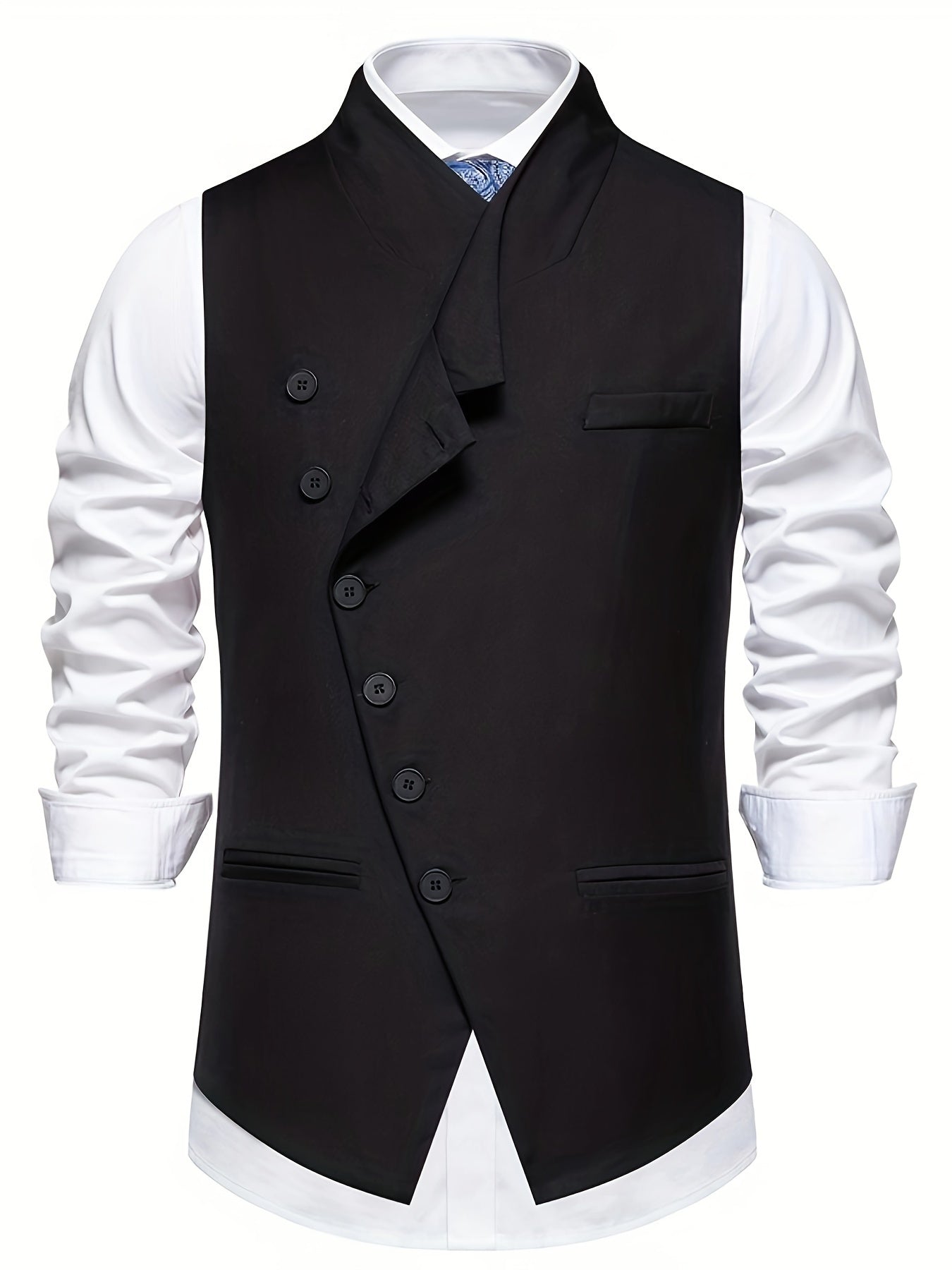 Warren | Slant-Button Tailored Waistcoat