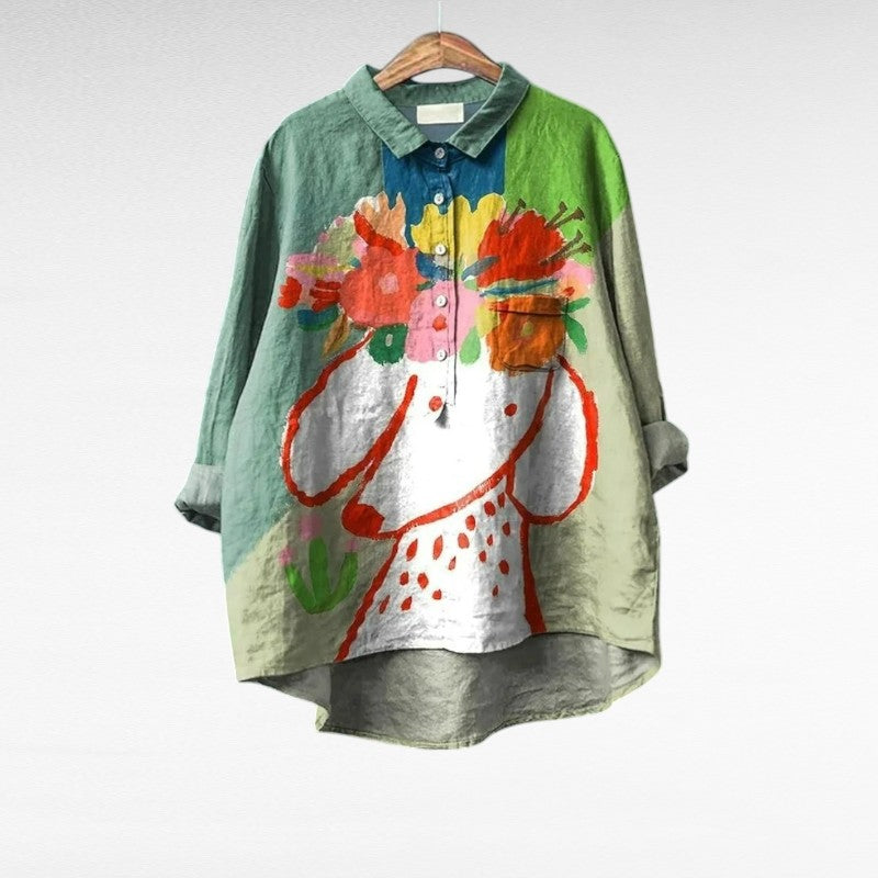 Warren | Classic Chic Vintage Floral Blouse