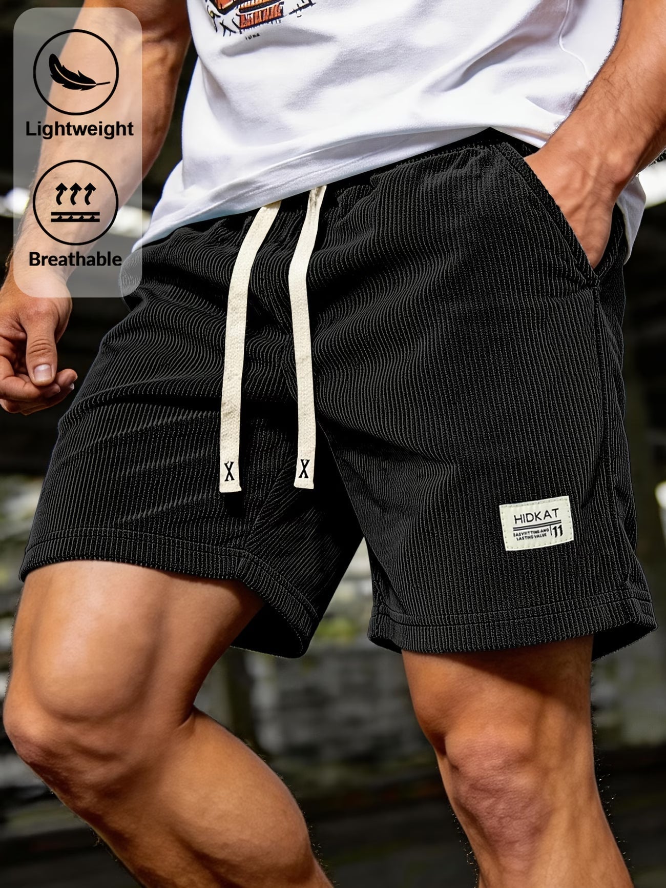 Warren | Casual Corduroy Lace Shorts