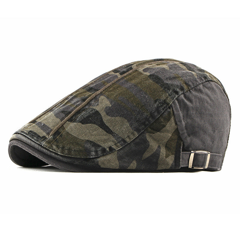 Warren | Vintage Camouflage Flat Cap