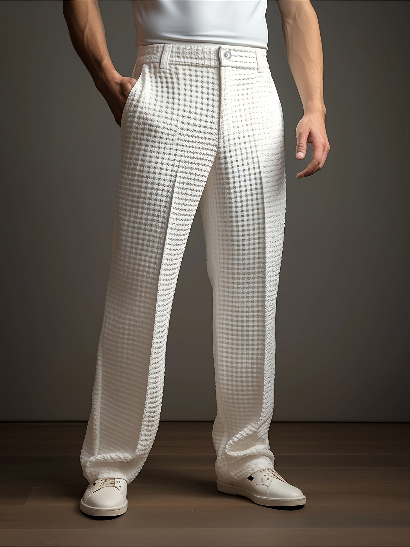 Warren | Textured Wide-Leg Trousers