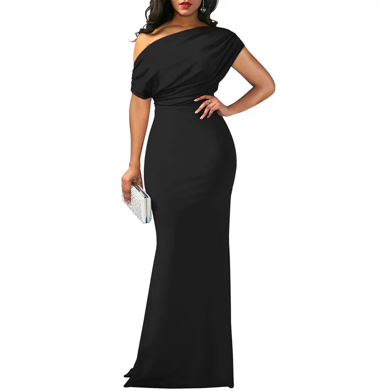Warren | Elegant Off-Shoulder Evening Dress