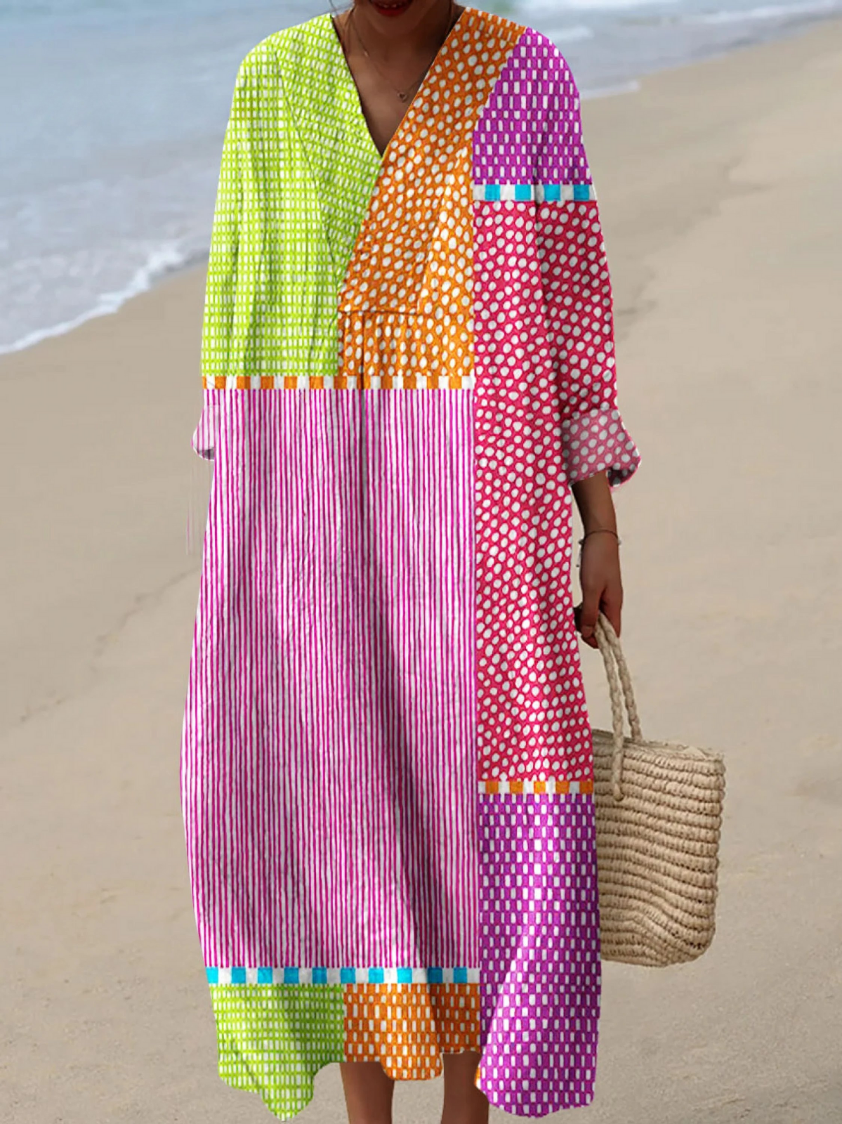 Warren | Vintage Abstract Geometric Dress