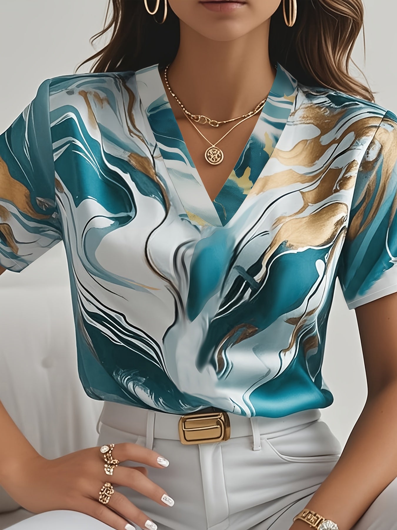 Warren | Flowing V-Neck Blouse