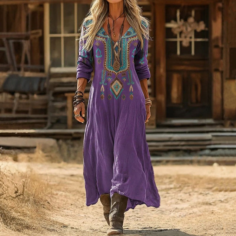 Warren | Vintage Long Sleeve Casual Dress