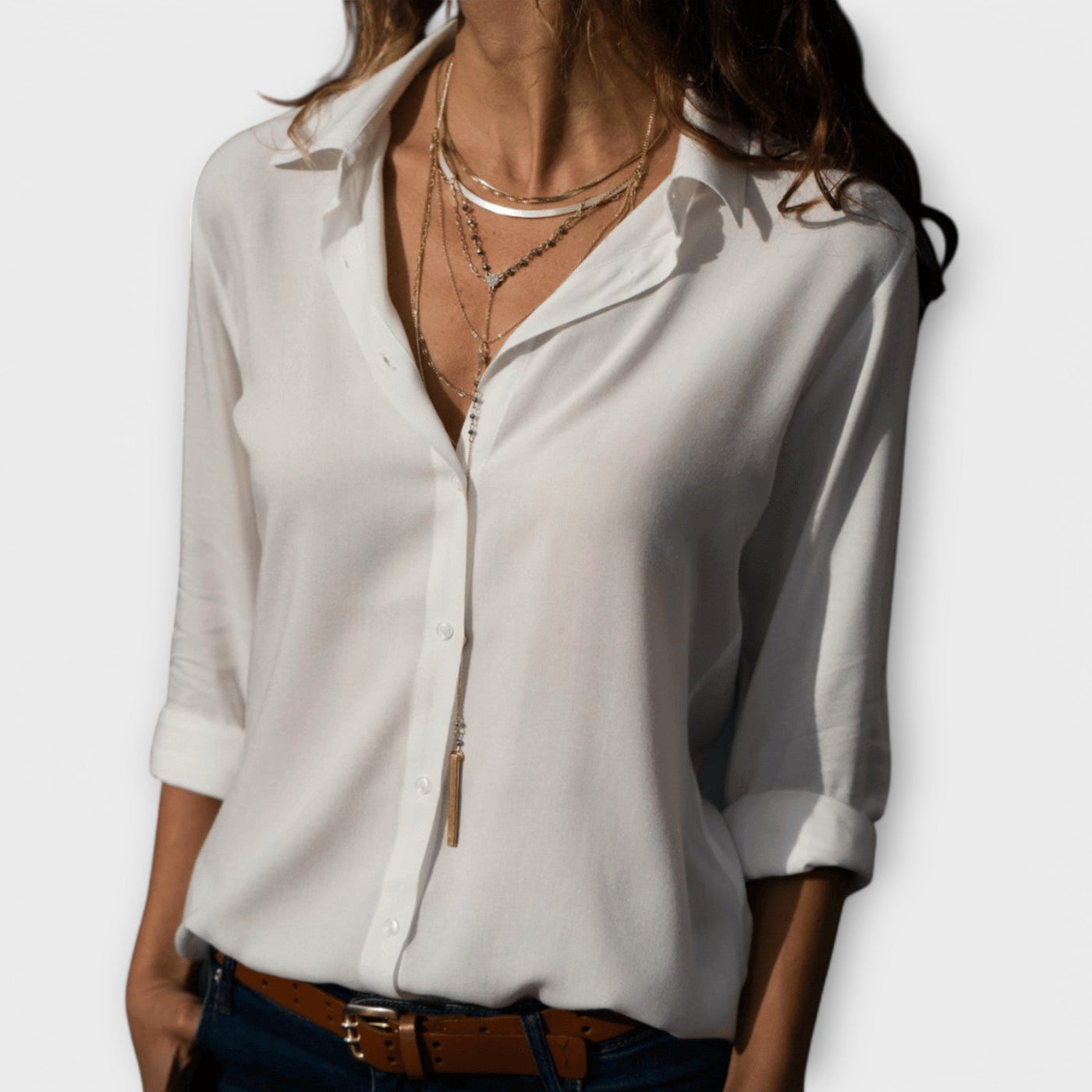 Warren | Elegant Button-Up Blouse