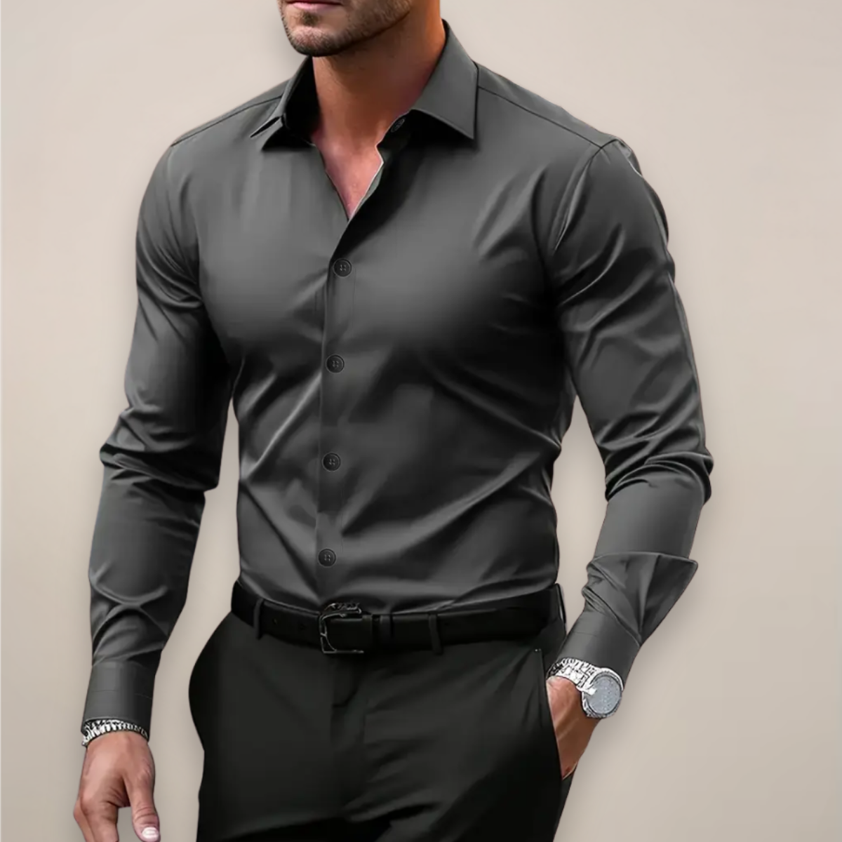 Warren | Stylish Tailored Long Sleeve Shirt