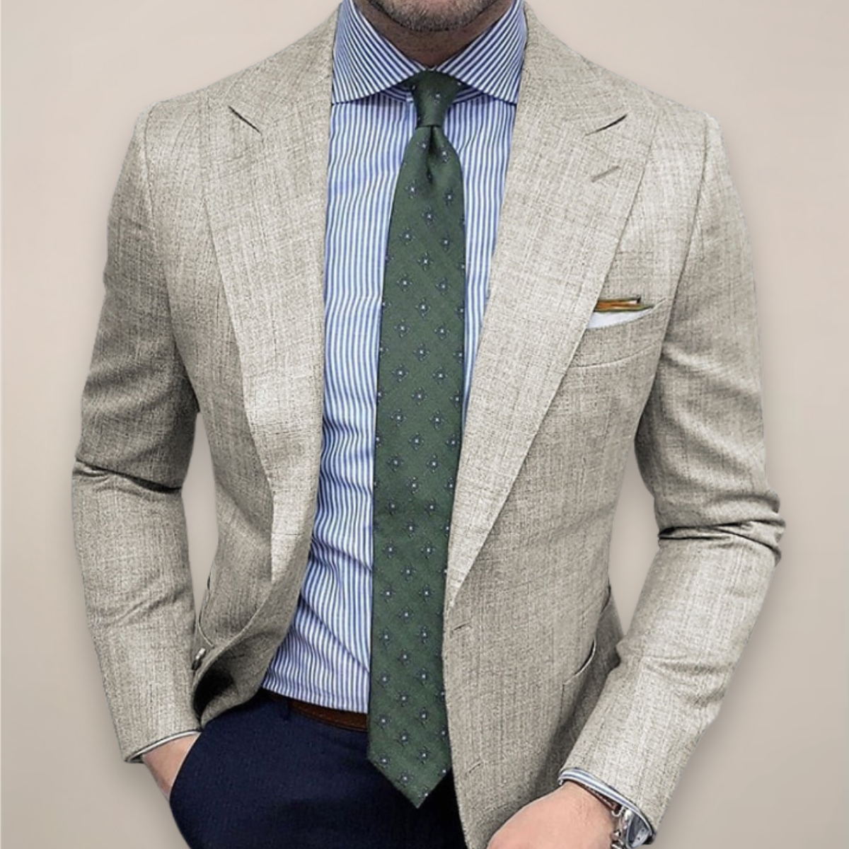 Warren | Classic Textured Slim-Fit Blazer
