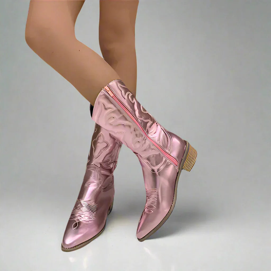 Warren | Western-Inspired Mid-Calf Boots